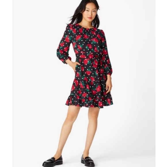 New Kate Spade Roes Dot Toss Shift Dress Size S - Picture 5 of 13